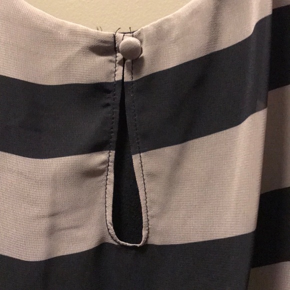 Grey and black striped cocktail/club dress - Picture 3 of 5